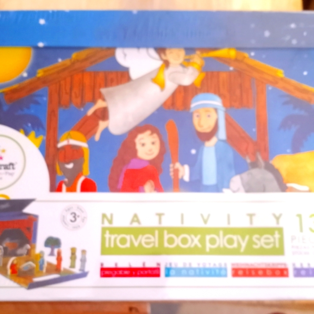 Nativity travel box play set